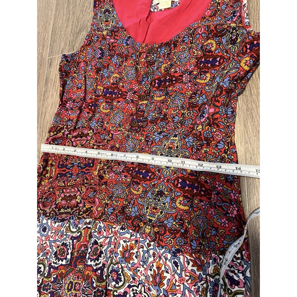 Maeve for Anthro Violette Sleeveless Tank Midi Dress Boho Women's 6 Floral Print - Picture 14 of 16